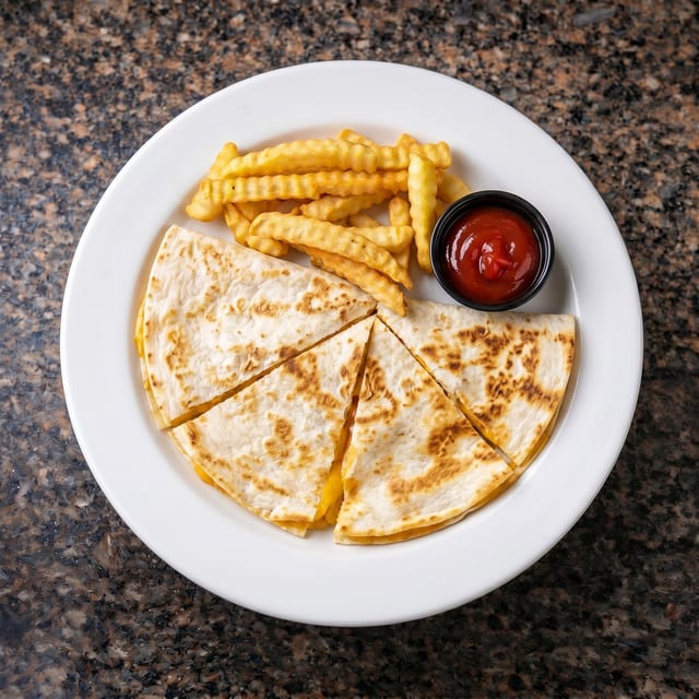 Kid's Chicken Quesadilla.