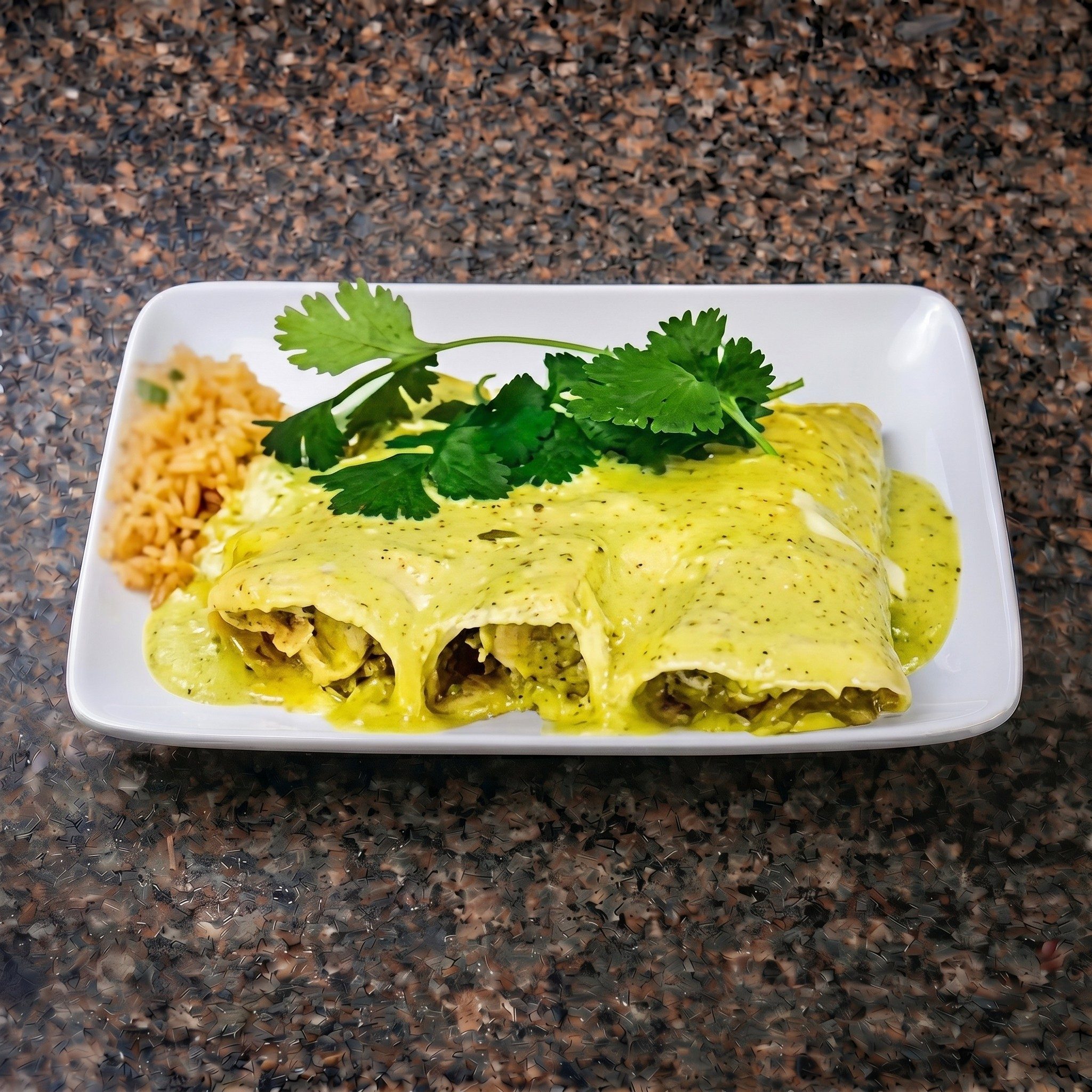 Enchiladas Vegetarian.